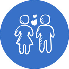 Obraz premium heterosexual icon