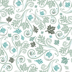 Seamless repeating floral pattern.Vector