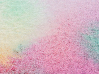 Color and texture of hand painted watercolor on paper