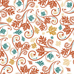 Seamless repeating floral pattern.Vector