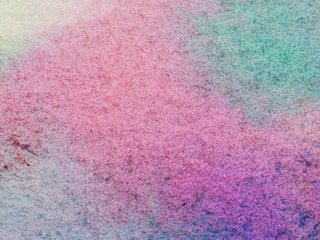 Color and texture of hand painted watercolor on paper