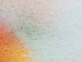 Color and texture of hand painted watercolor on paper