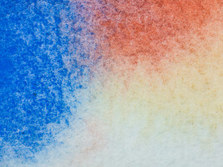 Color and texture of hand painted watercolor on paper