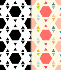 Fototapeta premium Geometric seamless pattern background.