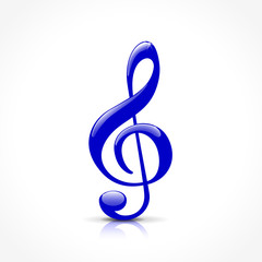 blue treble clef