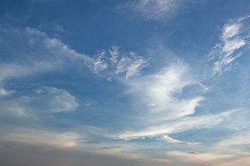 blue sky with cloud