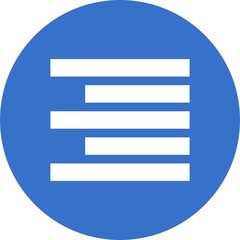 Fototapeta premium right alignment icon