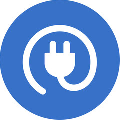 rounded plug icon