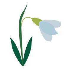 amaryllis flower decorative icon vector illustration eps 10