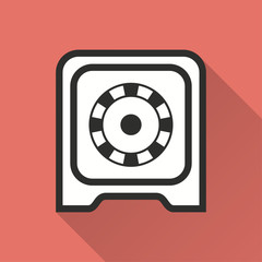 Safe vector icon