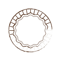 badge circle decorative frame vector illustration eps 10