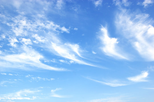 Blue sky white clouds Abstract nature