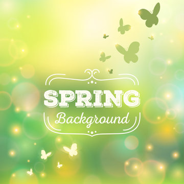 Spring background vector illustration