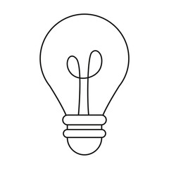 bulb light creativity innovation thin line vector illustration eps 10