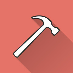 Hammer vector icon