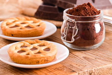 Chocolate tart.