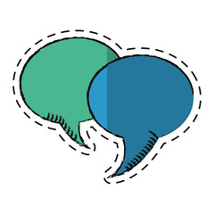 cartoon bubble speech communication dialog vector illustration eps 10