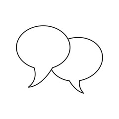 bubble speech communication dialog thin line vector illustration eps 10