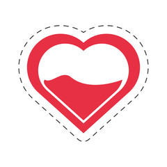 cartoon heart blood donation symbol vector illustration eps 10