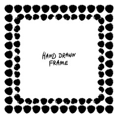 Black and white abstract frame