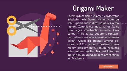 Origami Maker Conceptual Banner