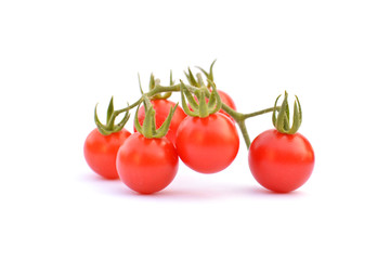 Close up tomato on white background