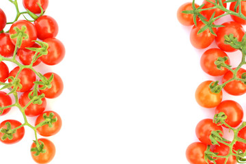 Close up group of tomato on white background