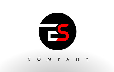 ES Logo. Letter Design Vector.