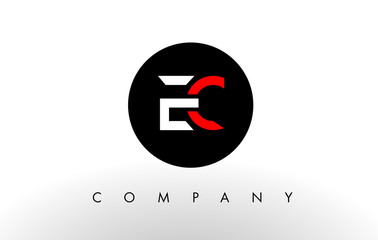 EC Logo.  Letter Design Vector. - obrazy, fototapety, plakaty