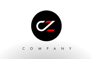 Fototapeta CZ Logo.  Letter Design Vector. obraz