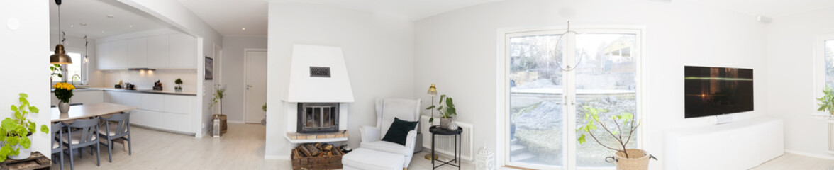 Naklejka na ściany i meble panorama of home interior