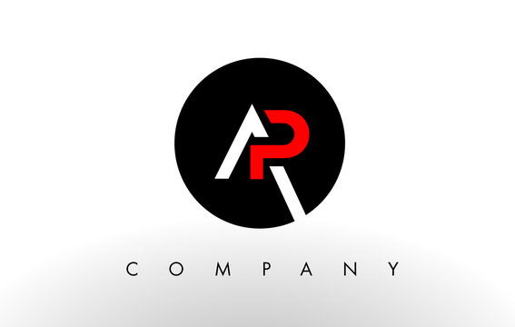 AP Logo.  Letter Design Vector.