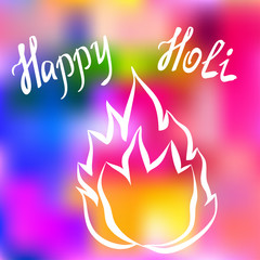 Traditional Holi background of India