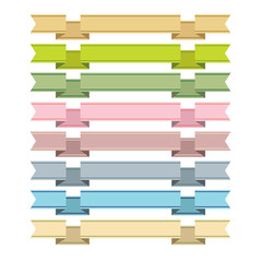 Ribbons and banners vector