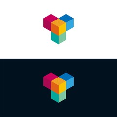 Y cube logo