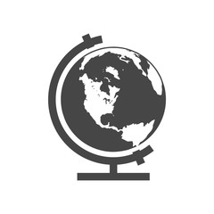 Vector school Globe icon - Illustration
