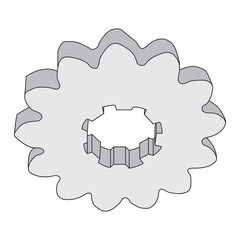 Monochrome image of metal gears