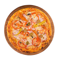 italian pizza with bacon