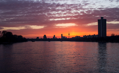 Obraz premium Cologne Sunset