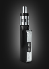electronic cigarettе box mode on black gradient background 3d
