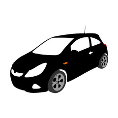 Car vector silhouette