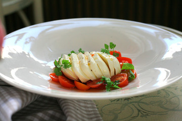 fresh Italian salad caprese