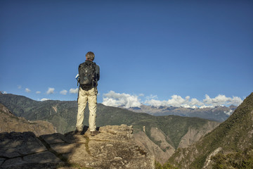 Fototapeta premium Man on the top
