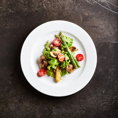 Warm Chicken Liver Salad