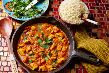 Chicken curry indian recipe basmati rice