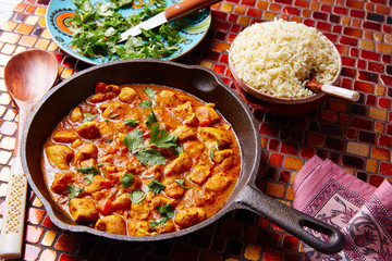 Chicken curry indian recipe basmati rice