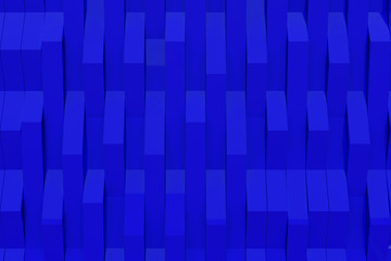 Abstract 3D rendering of matte plastic waves