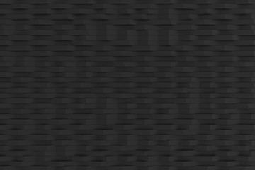 Abstract 3D rendering of matte plastic waves