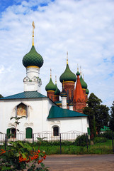 Fototapeta na wymiar Old Russian orthodox church building.