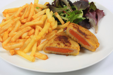 cordon bleu et frites
